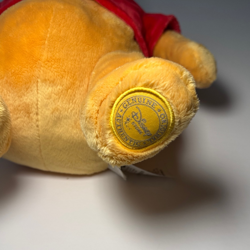 Disney Pooh Bear Plush Toy - Red and Tan - Picture 2 of 5